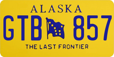 AK license plate GTB857