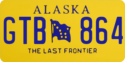 AK license plate GTB864