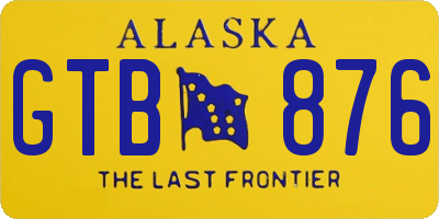 AK license plate GTB876