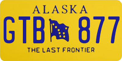 AK license plate GTB877