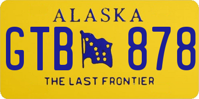 AK license plate GTB878