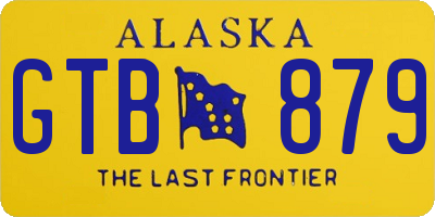 AK license plate GTB879