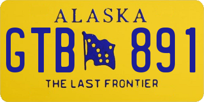 AK license plate GTB891