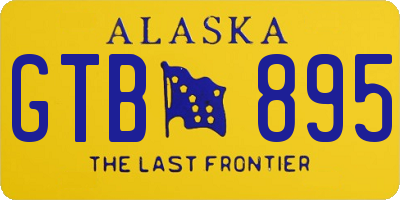 AK license plate GTB895