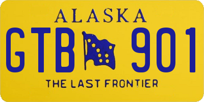 AK license plate GTB901