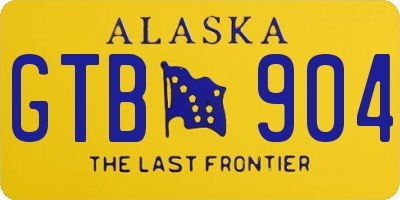 AK license plate GTB904