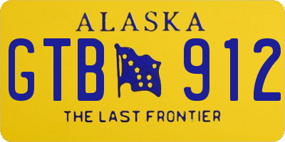 AK license plate GTB912