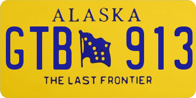 AK license plate GTB913