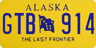 AK license plate GTB914