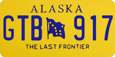 AK license plate GTB917