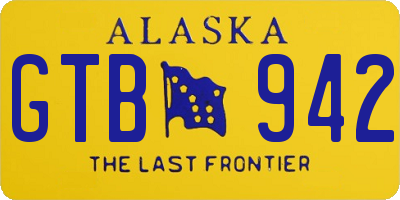 AK license plate GTB942