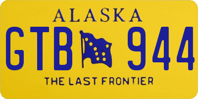 AK license plate GTB944