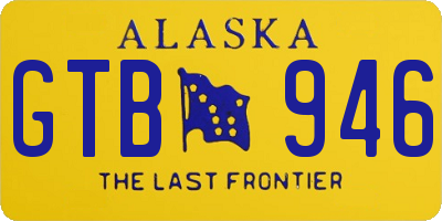 AK license plate GTB946