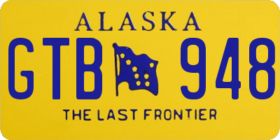 AK license plate GTB948