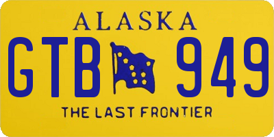 AK license plate GTB949