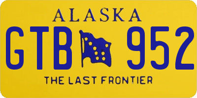 AK license plate GTB952