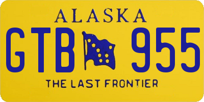 AK license plate GTB955