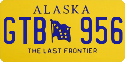 AK license plate GTB956