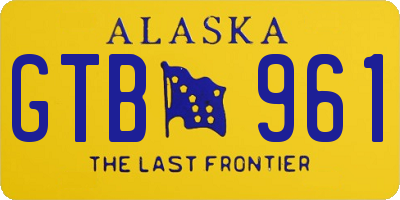 AK license plate GTB961