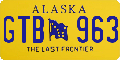 AK license plate GTB963