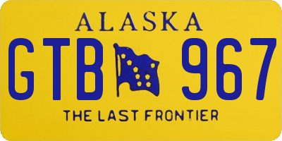 AK license plate GTB967