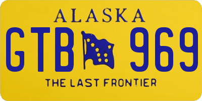 AK license plate GTB969