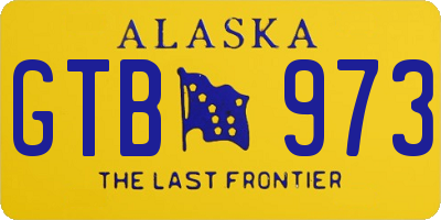 AK license plate GTB973