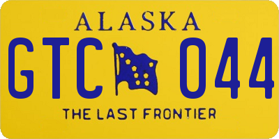 AK license plate GTC044
