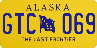 AK license plate GTC069