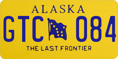 AK license plate GTC084