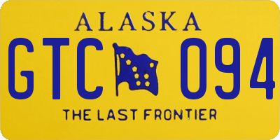 AK license plate GTC094