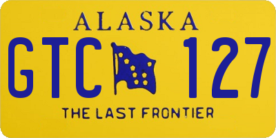 AK license plate GTC127