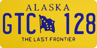 AK license plate GTC128