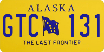 AK license plate GTC131