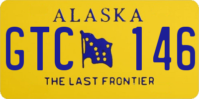 AK license plate GTC146