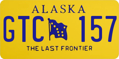 AK license plate GTC157