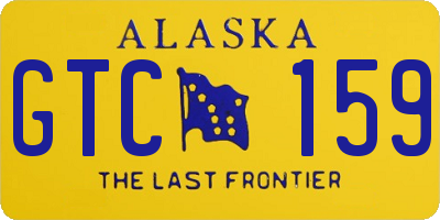 AK license plate GTC159