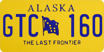 AK license plate GTC160