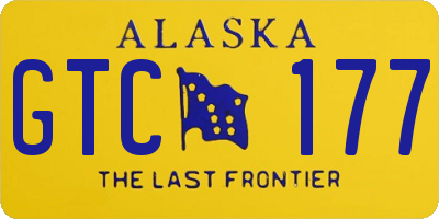 AK license plate GTC177