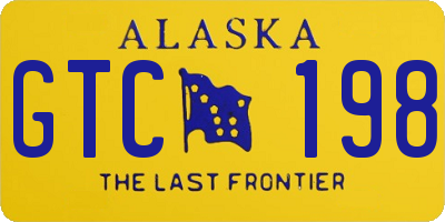 AK license plate GTC198