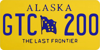 AK license plate GTC200