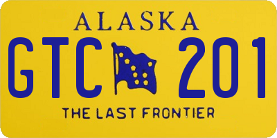 AK license plate GTC201