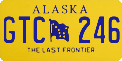 AK license plate GTC246