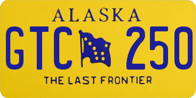 AK license plate GTC250