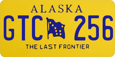 AK license plate GTC256