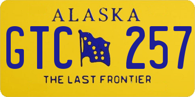 AK license plate GTC257