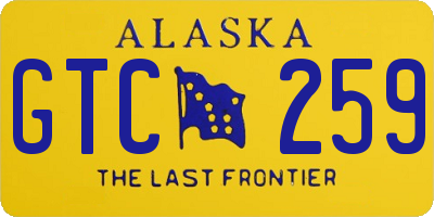 AK license plate GTC259