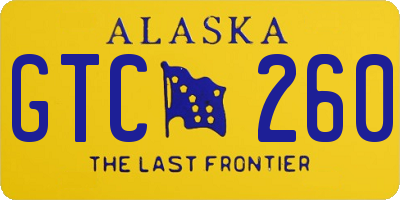 AK license plate GTC260