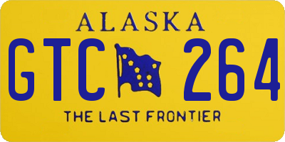 AK license plate GTC264