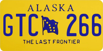 AK license plate GTC266